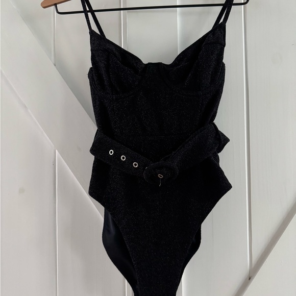 Jonathan Simkhai Other - JONATHAN SIMKHAI Signature Noa Women’s Shimmery Black One Piece Swimsuit